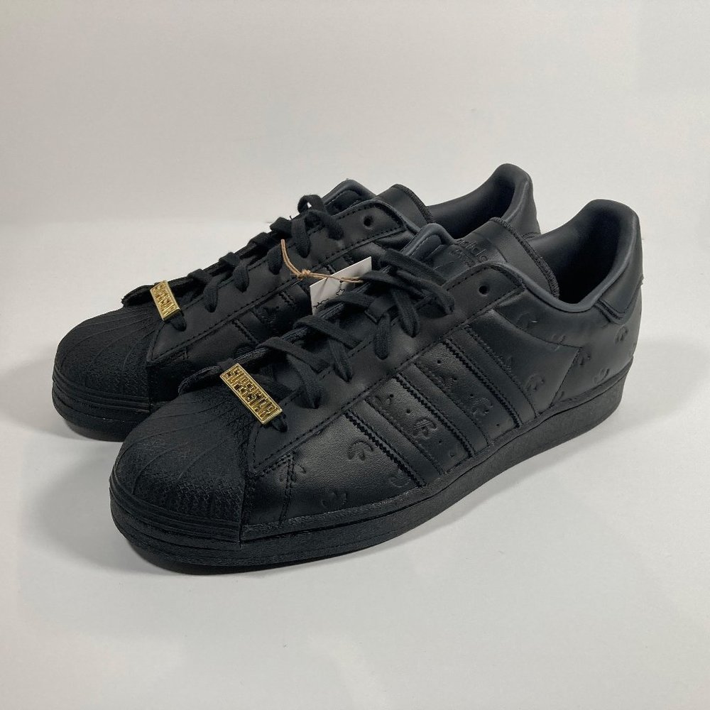 Adidas Originals Superstar GY0026 'Superstar 'Allover Debossed Trefoils - Black'